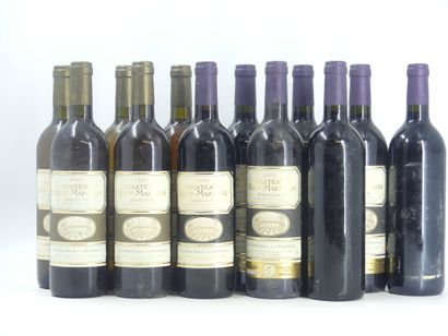 12 CHATEAU HAUT MAZIERES 7 bottles of BORDEAUX ROUGE, 2001 and 1998, Château HAUT...