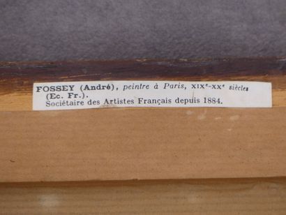 Paysage André FOSSEY (XIX-XX) (attribué à), Paysage, huile sur panneau. Dimensions...
