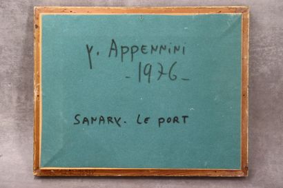 Appennini APPENNINI Yvonne (1928-1988). "Sanary, le port". 1976. Huile sur panneau....