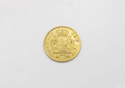 null ITALY. Republic of Genoa. 48 read. Genoa. 1797 (Fr. 445). Gold. 12,49 g. VG...