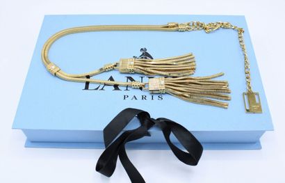 null LANVIN
Elie Top for Alber Elbaz
Fancy necklace in gold metal holding 2 tassels....