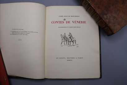 null MARTIMPREY (Count René de). Contes de Vénerie. Illustrations by Baron Karl Reille....