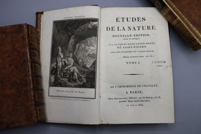 null BERNARDIN de SAINT-PIERRE (Jacques). Etudes de la Nature. Paris, Deterville,...