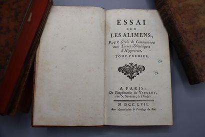 null [LORRY (Anne-Charles) - Essay on Alimens, to serve as a Commentary on the Dietetic...