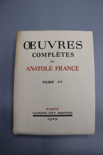 null Anatole FRANCE, Oeuvres complètes, Paris Calmann-Lévy Editeurs, 1925/35.



Complete...