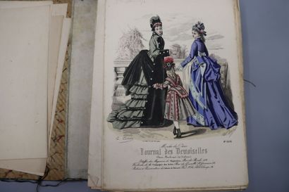 null [FASHION] , Strong batch of 19th century fashion engravings, 

 Journal des...
