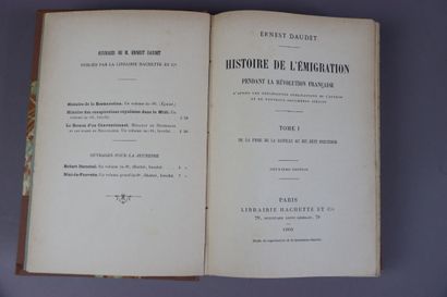 null [HISTORY], Meeting of two works:



DAUDET Alphonse, Histoire de l'EMIGRATION...