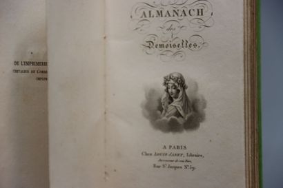 null [PETITS ALMANACHS] , 6 volumes dont :



ALMANACH LYRIQUE DES DAMES, Paris,...