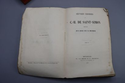 null SAINT-SIMON (Henri, Count of) and ENFANTIN (Prosper). Works of Saint-Simon &...