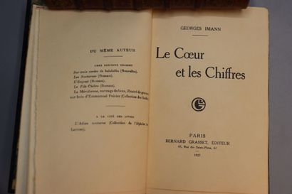 null IMANN (Georges). Le Coeur et les Chiffres. Paris, Bernard Grasset, 1927.



...