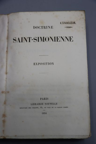 null SAINT-SIMON (Henri, Comte de) et ENFANTIN (Prosper). Oeuvres de Saint-Simon...