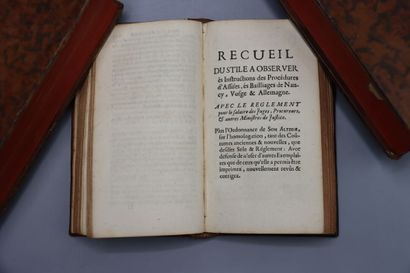 null [LORRAINE] - Set of 2 volumes:



COUTUMES générales du Duché de Lorraine, Par...