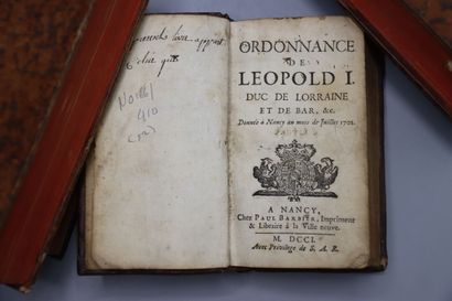 null [LORRAINE] - Set of 2 volumes:



COUTUMES générales du Duché de Lorraine, Par...