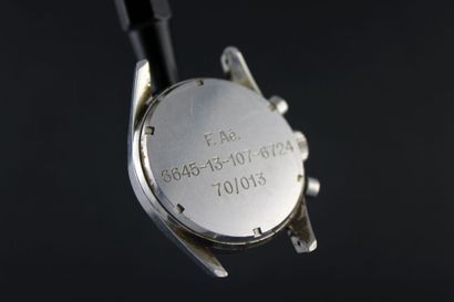 HEUER Forces Aériennes Belges Carrera réf.7753 Chronographe bracelet en acier. Boitier...