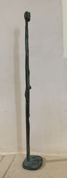 null École française du XXe siècle, dans le goût d'Alberto GIACOMETTI (1901-1966),...