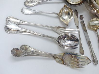 null CHRISTOFLE. Model Marly. Silver plated metal set of 178 pieces including: 12...