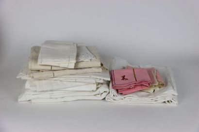 Meeting of old sheets . Various sizes.