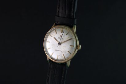 OMEGA Seamaster réf.165.002 Montre bracelet plaquée or. Boitier rond. Fond vissé...