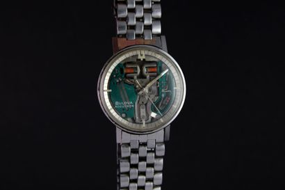 BULOVA Accutron Spaceview M8 Montre bracelet en acier. Boitier rond. Fond vissé.

Mouvement...