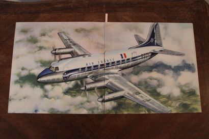 null [AFFICHE], [AVIATION] - Le Vickers « Viscount » Air France. Paris, Hubert Baille...