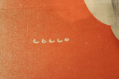 null [AFFICHE], Affiche originale LLYOD de France-Vie, illustré par Cello. Dimensions...