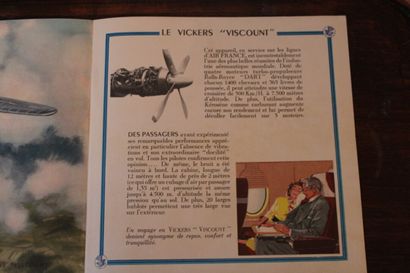 null [AFFICHE], [AVIATION] - Le Vickers « Viscount » Air France. Paris, Hubert Baille...