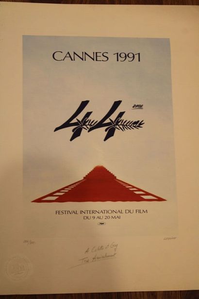 null [AFFICHE], Deux affiches du Festival International de CANNES 44e & 45e Festivals...