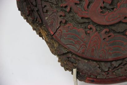 null China 16th century, Wanli period (1563-1620)
Cinnabar lacquer bowl, decorated...