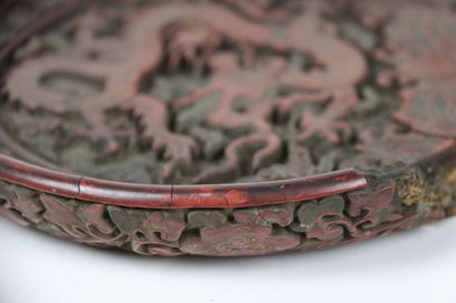 null China 16th century, Wanli period (1563-1620)
Cinnabar lacquer bowl, decorated...
