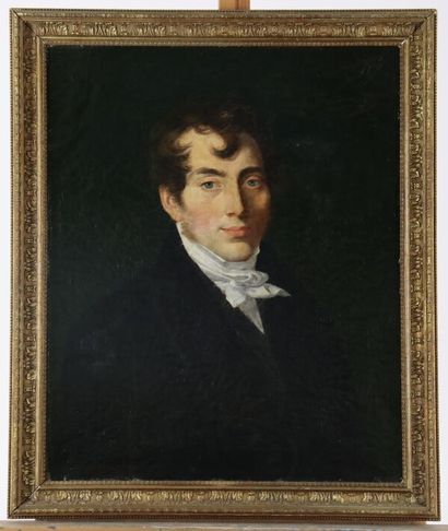  Dans le goût de Jean Auguste Dominique INGRES (1780-1867), Portrait de jeune homme... Gazette Drouot
