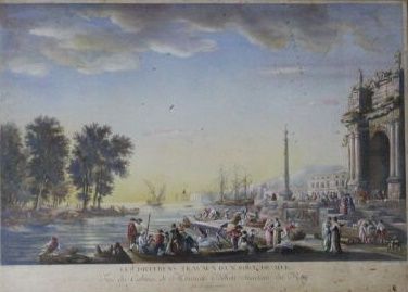 Jean Daullé (1703-1763) d'après une oeuvre de Claude Joseph Vernet (1714-1789). Les... Gazette Drouot