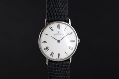 null JAEGER-LECOULTRE Ultra thin.
Montre bracelet en acier. Boitier rond. Fond à...