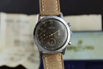 null Breitling Co-Pilot AVI 765 pour Air-France vers 1953.
Montre chronographe bracelet...