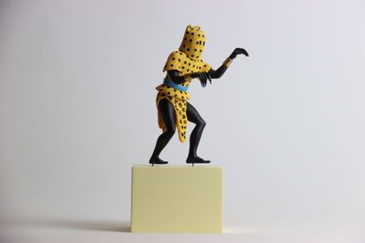 null MOULINSART. L'Homme-léopard. Collection "Musée imaginaire". Statuette en résine...