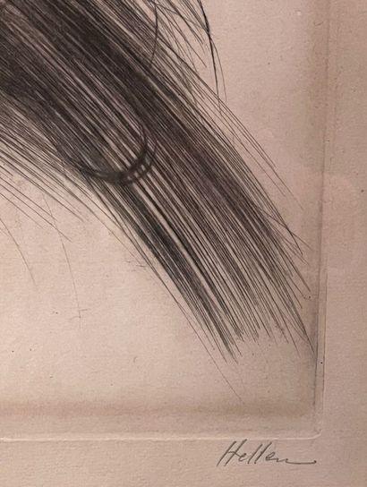 null Paul César HELLEU (1859 - 1927)
Portrait of a woman with a fur hat
Print
Signed...
