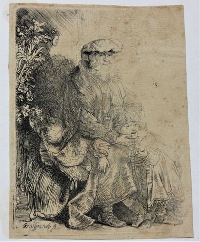 null REMBRANDT VAN RIJN (1606 - 1669)
Three subjects: Beggar with a wooden leg, Abraham...