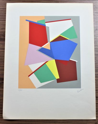 null Cicero DIAS (1907 - 2003)
Untitled.
Two identical serigraphs in colors bearing...