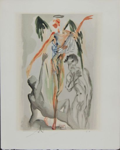 null Salvador DALI (1904 - 1989), after
Two lithographs featuring polychrome mythological...