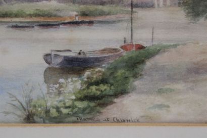 null Charles MASTERS (XIX - XXth)
Thames at Chiswick' early 20th century
Watercolor...