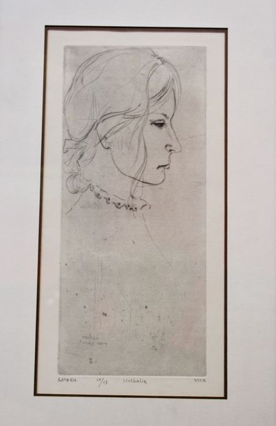 null MOREH "Nathalie" n°25/25

Lithography. Sight size : 39 x 19,5 cm 

A print of...
