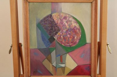 null Paul-Louis BOLOT (1918-2003), "Le bouquet", huile sur toile, encadrée, signée...
