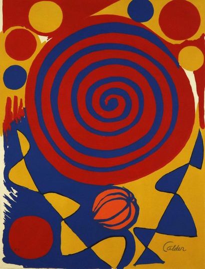 Alexander CALDER (1898-1976) Alexander Calder (1898-1976), Spiral with pumpkin uit... Gazette Drouot