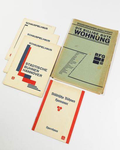 Kurt Schwitters, 6 typographies for brochures and journals Kurt Schwitters, 6 typographies... Gazette Drouot