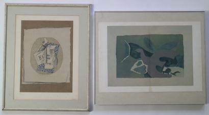 Georges BRAQUE (1882-1963) Georges Braque (1882-1963)
2 lithographies, dont 1 avec... Gazette Drouot