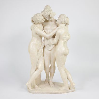Antonio canova (1757-1822) Antonio CANOVA (1757-1822) (after)
The Three Graces, white... Gazette Drouot