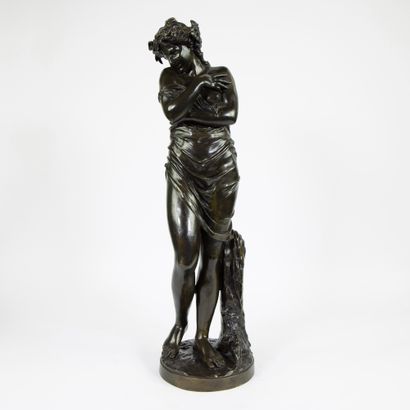 JEAN ANTOINE HOUDON (1741-1828) Jean Antoine HOUDON (1741-1828)
Bronze La pudeur,... Gazette Drouot