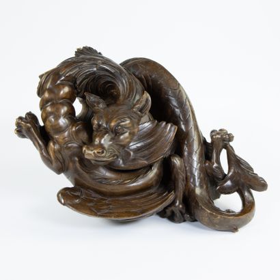  Wooden sculpture of a dragon in the style of Gabriel Viardot
Houten sculptuur van... Gazette Drouot