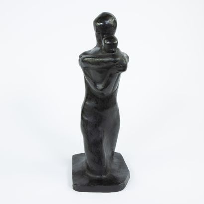 George MINNE (1866-1941), George MINNE (1866-1941), bronze sculpture Mother and child,... Gazette Drouot
