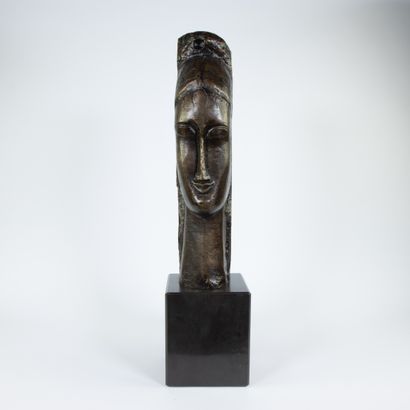 Amedeo MODIGLIANI (1884-1920), Amedeo MODIGLIANI (1884-1920), bronze ' Tête de jeune... Gazette Drouot