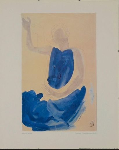 Auguste RODIN (1840-1917) TWO POSTERS, AUGUSTE RODIN

Color printing on paper, 400x245... Gazette Drouot